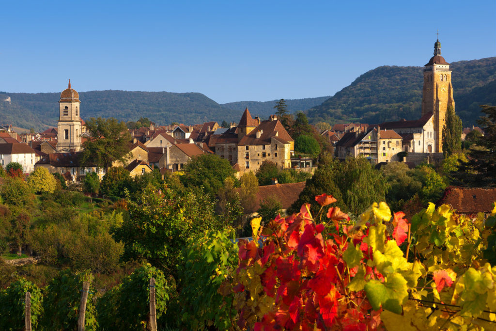 Vue sur le Village d’Arbois depuis les vignes © Stéphane Godin / Jura Tourisme