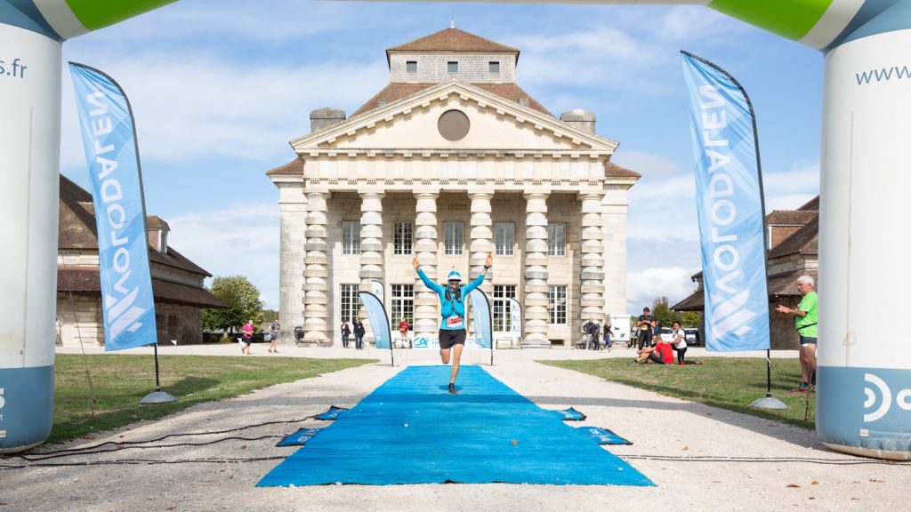 Arrivée du trail des 2 Salines