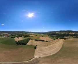 Vue 360° sur l'église de Saint-Hymetière