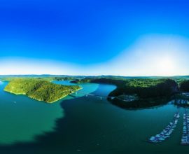 Vue 360° du Lac de Vouglans - Pont de la Pyle