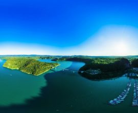 Vue 360° du Lac de Vouglans - Pont de la Pyle