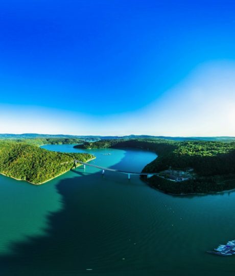 Vue 360° du Lac de Vouglans - Pont de la Pyle