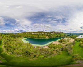 Vue 360° du belvédère des 4 lacs