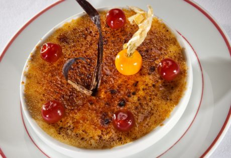 Crème brûlée à l'Absinthe et Griottines © Bois dormant