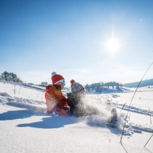 Descente en bob à la Station des Gentianes