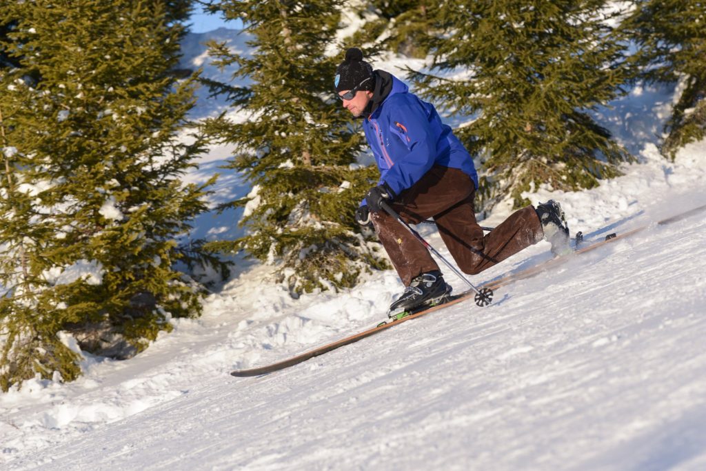 Télémark à la Station les Gentiannes aux Marais