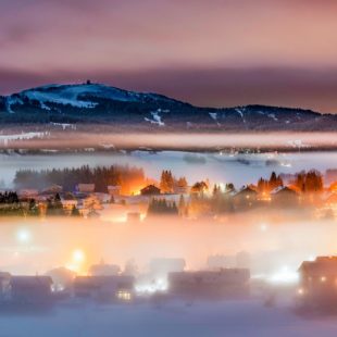 Station des Rousses de nuit