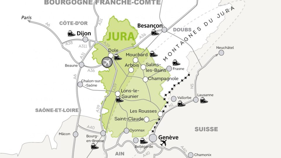 Situation géographique du Jura