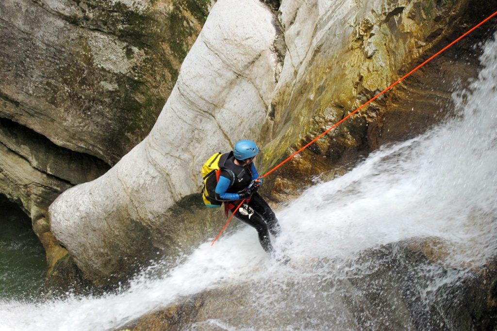 Canyoning à Coiserette © Comité départemental de spéléologie du Jura