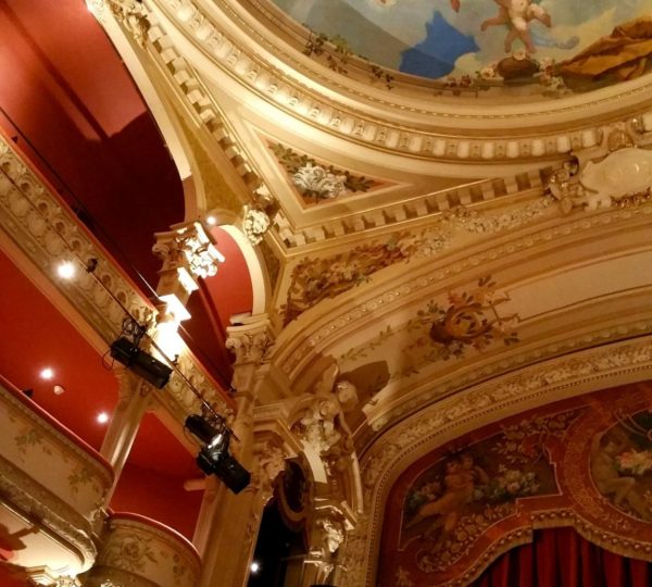 Plafond du théâtre à l'Italienne de Lons-le-Saunier © Jura Tourisme