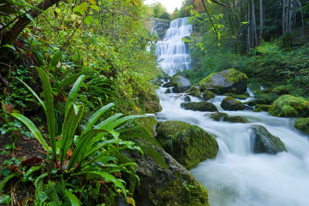 L'Éventail aux cascades du Hérisson © Stéphane Godin/Jura Tourisme