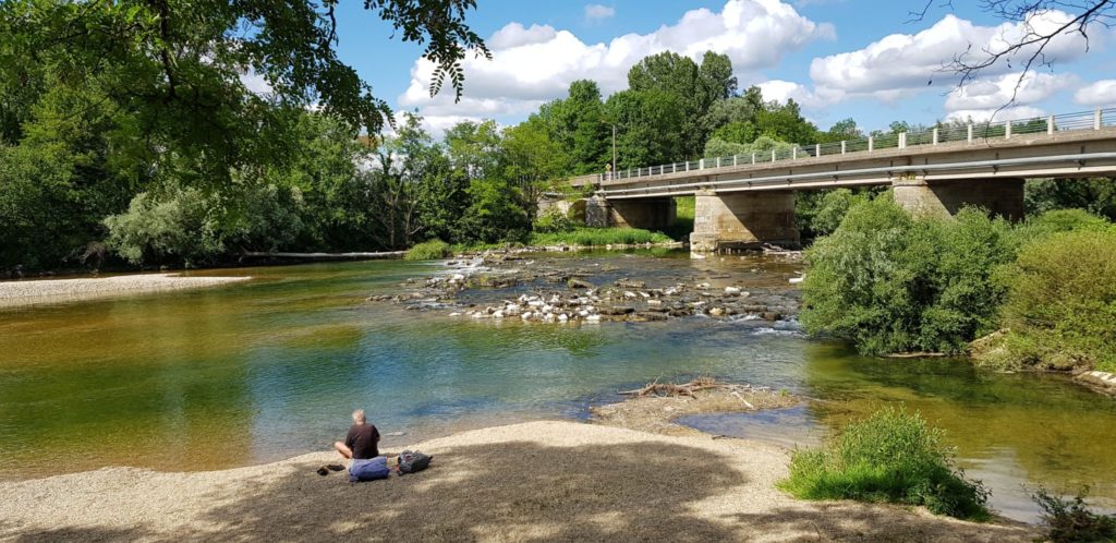 Ile du Girard - confluence Doubs/Loue et Doubs/Clauge © Jura Tourisme