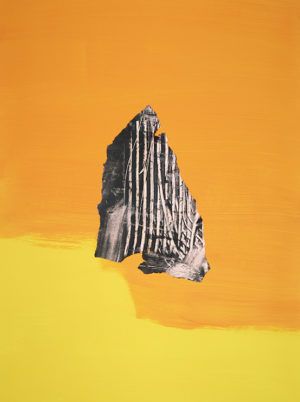 « Simplement là » acrylique et monotype