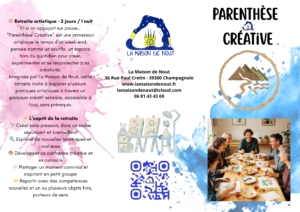 brochure 3 pans – Parenthèse Créative – 1