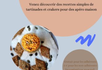 Atelier cuisine : Tartinades et crakers
