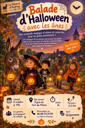 10 31 Balade d’Halloween avec les ânes