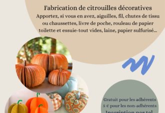 Atelier déco Citrouilles en folie