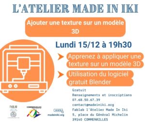 2025.12.15 Atelier texture sur modèle 3D