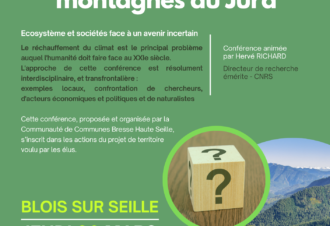 Le changement climatique dans les montagnes du Jura – conférence de l’université ouverte