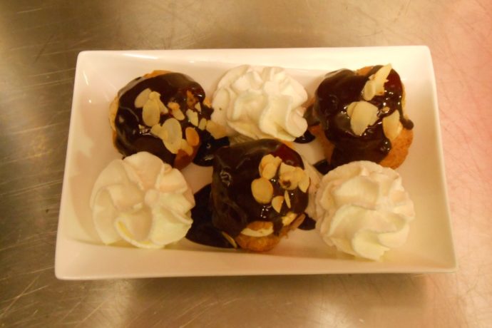 trio de profiteroles maison