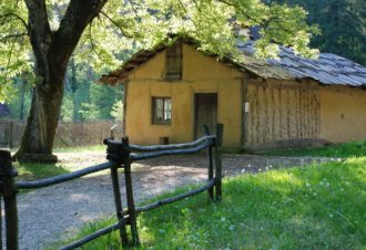 Forêt de Chaux, baraques bûcheronnes du 14