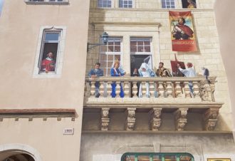 La fresque murale des personnages célèbres de Dole