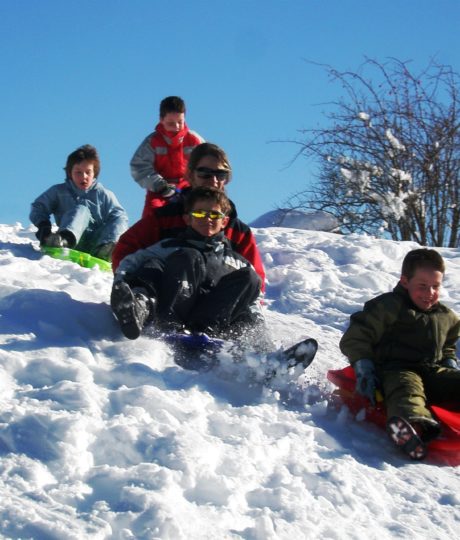 Piste de luge au Lac-des-Rouges-Truites