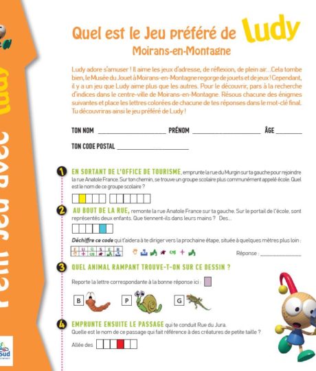 Jeu de piste « Quel est le jeu préféré de Ludy ? »