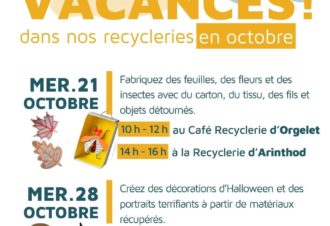 Animation vacances d&rsquo;octobre – Ateliers créatifs