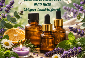 Atelier d&rsquo;aromathérapie
