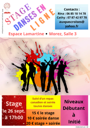 Affiche danses en lignes