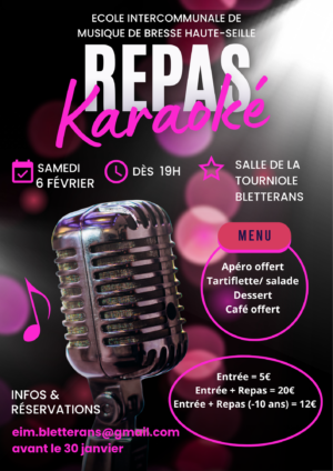 Affiche événement soirée karaoké moderne-2
