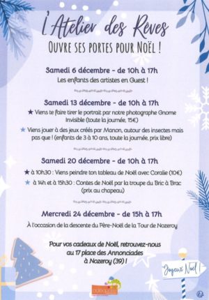 Atelier des rêves Noël 25