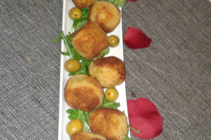 Entrée croquettes batate douce