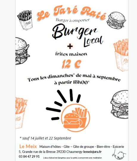 Les Burgers du Meix – Burger à emporter