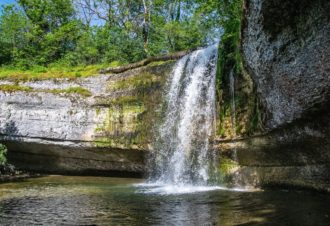 La vallée et les cascades du Hérisson