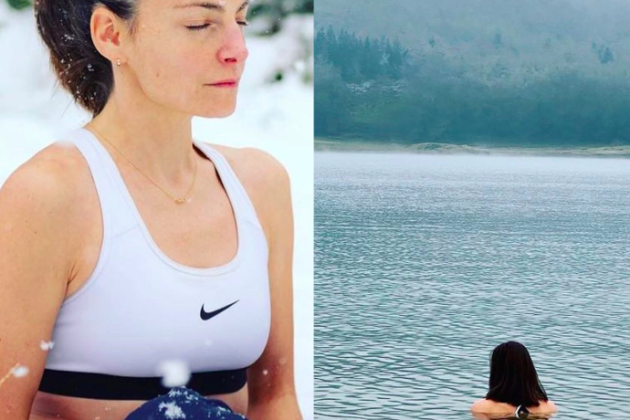 Bains froids en lacs et cascades