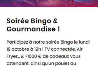 Soirée Bingo