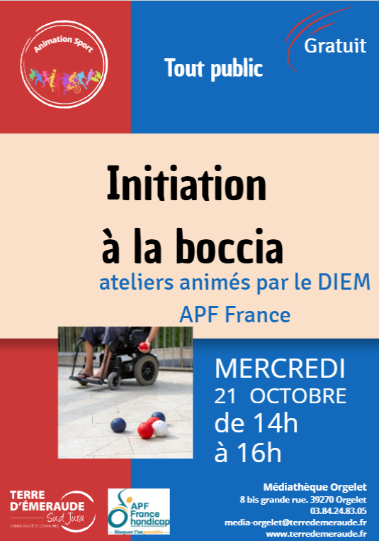 Affiche : Initiation à la boccia