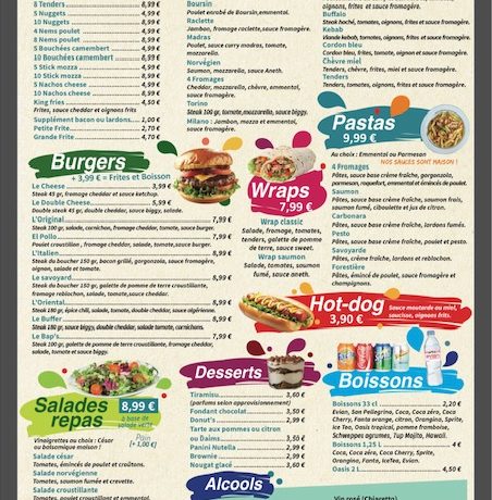 Carte Pizza L&rsquo;two