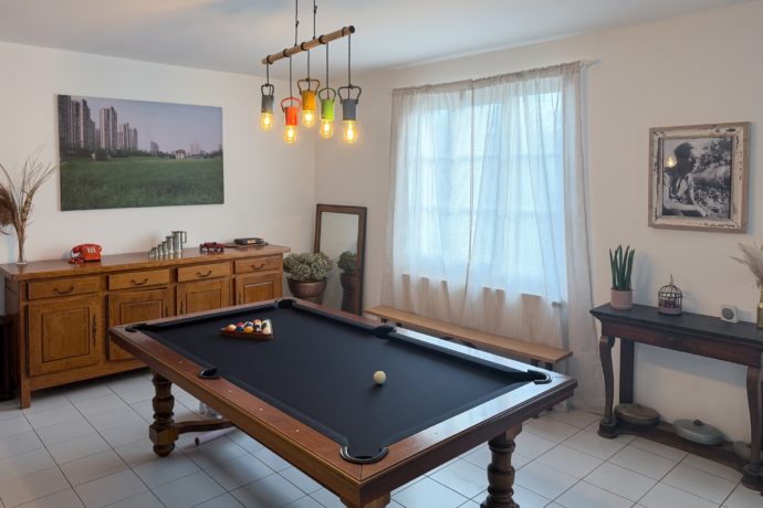Billard dans le salon