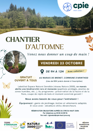 Chantier d&rsquo;automne à Arinthod