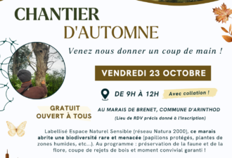 Chantier d’automne pour entretenir un Espace Naturel Sensible