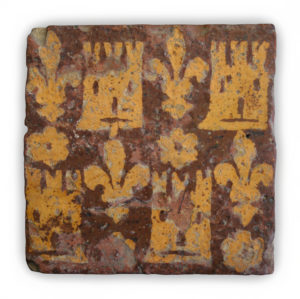 Chevigny (F-39)_Château_carreau de pavement © Musée de Dole, cliché Justo Horrillo