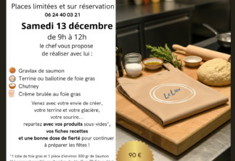 Atelier cuisine créative