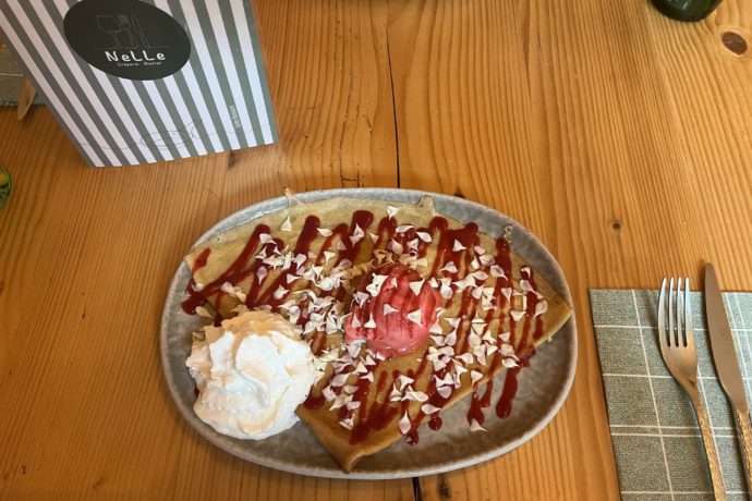 Crêpe glacée Fram&rsquo;boisée