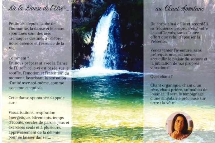 Danse de l&rsquo;Etre et chant spontané détails