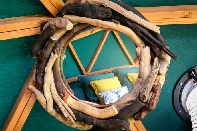 Décoration soignée inspirée de la forêt