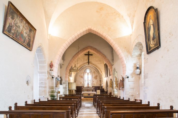 Eglise de St Laurent vue nef @benjamin Genet