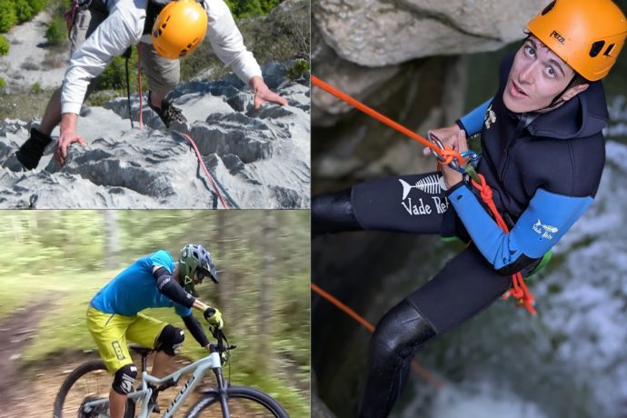 Escalade, VTT, Canyoning